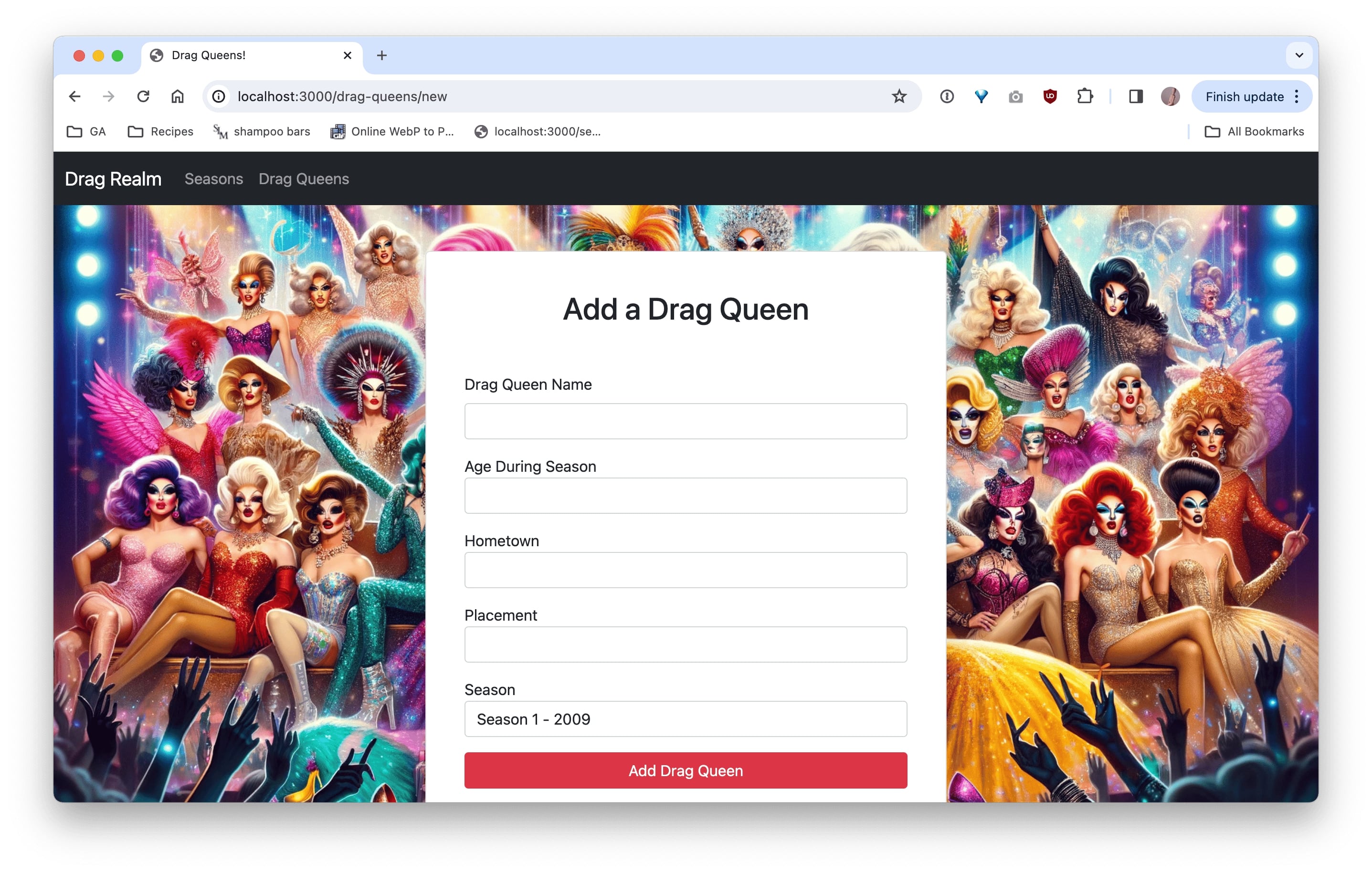 Drag Queen New Page